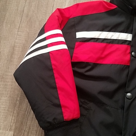 adidas Boys Red & Black Reversible Jacket 5 - Picture 12 of 12